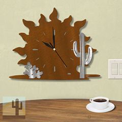 604016 - Sunrise Southwestern Cactus Wall Clock