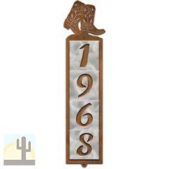 605034 - Boots Design 4-Digit Vertical Tile House Numbers