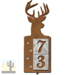 606122 - Deer Tracks Design 2-Digit Vertical Tile Apartment Numbers