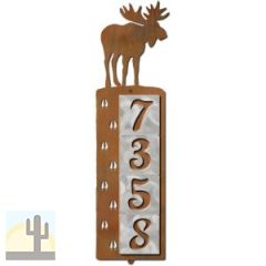 606384 - Moose Tracks Design 4-Digit Vertical Tile House Numbers