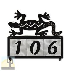 607233 - S-Shaped Southwest Lizard Design 3-Digit Horizontal 4-inch Tile Outdoor House Numbers