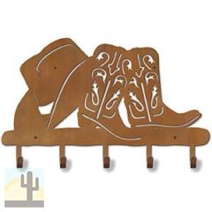608032 - 24in Cowboy Hat and Boots Design Metal Coat and Hat Hooks