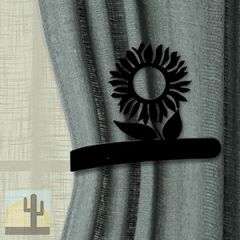 614534 - Floral Theme Drapery Tie Back Hook - Sunflower Design