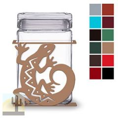 620052 - Gecko 1.5-Quart Glass and Metal Canister - Choose Color