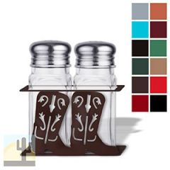 621303 - Hat and Boots Metal Salt and Pepper Set - Choose Color