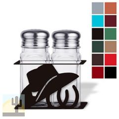 621325 - Hat and Boots Metal Salt and Pepper Set - Choose Color
