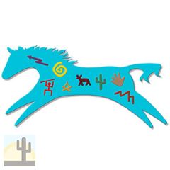 622017 - Gallery Collection 40in Blue Pony Tales Metal Wall Art