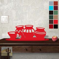 623001 - Tabletop Art - 21in x 8in - Chili Pots - Choose Color