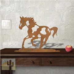 623416r - Tabletop Art - 20in x 18in - Paint Pony - Rust Patina