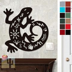 625013 - 18 or 24in Metal Wall Art - Gecko Tales - Choose Color