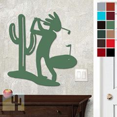 625019 - 18 or 24in Wall Art Kokopelli Cactus Golfer Choose Color
