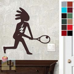 625030 - 18 or 24in Metal Wall Art - Kokopelli Tennis - Choose Color