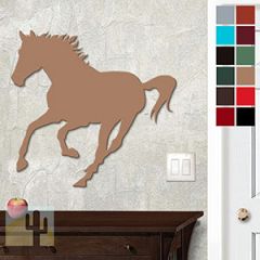 625037 - 18 or 24in Metal Wall Art - Running Horse - Choose Color