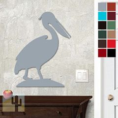 625422 - 18 or 24in Metal Wall Art - Pelican - Choose Color