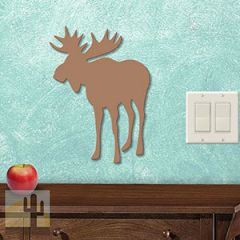 625466S - Moose Left 12-inch Metal Wall Art