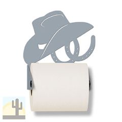 626016 - Hat and Horsehoes Metal Toilet Paper Holder - Choose Color
