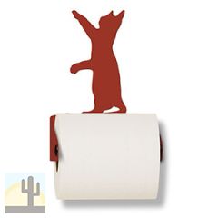 626401 - Reaching Cat Metal Toilet Paper Holder - Choose Color