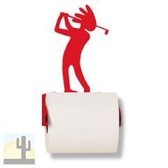 626414 - Golfing Kokopelli Metal Toilet Paper Holder - Choose Color