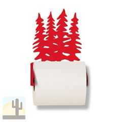 626464 - Pine Trees Metal Toilet Paper Holder - Choose Color