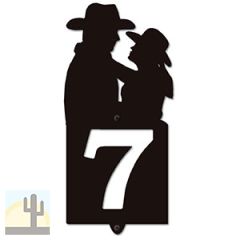 635081 - Cowboy Couple Cut Outs One Digit Address Number Plaque