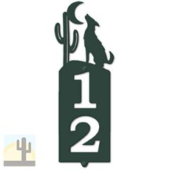 635092 - Howling Coyote Cut Outs Two Digit Address Number Plaque