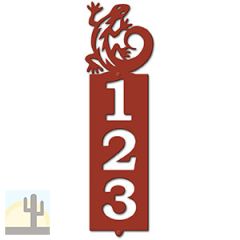 635103 - C-Shaped Gecko Cut Outs Three Digit Address Number Plaque