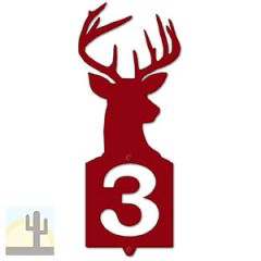 635131 - Deer Bust Cut Outs One Digit Address Number Plaque