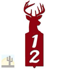 635132 - Deer Bust Cut Outs Two Digit Address Number Plaque