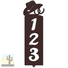 635333 - Hat n Horseshoes Cut Outs Three Digit Address Number Plaque