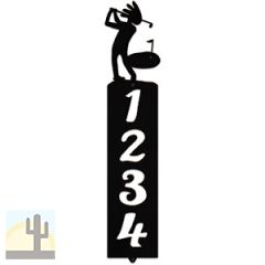 635374 - Golfing Kokopelli Cut Outs Four Digit Address Number Plaque