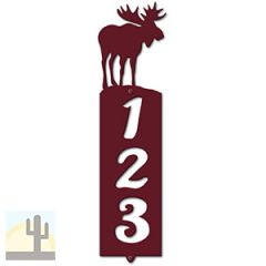 635393 - Moose Cut Outs Three Digit Address Number Plaque