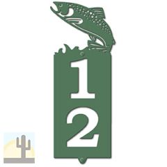 635412 - Trout Cut Outs Two Digit Address Number Plaque