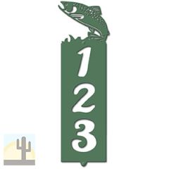 635413 - Trout Cut Outs Three Digit Address Number Plaque