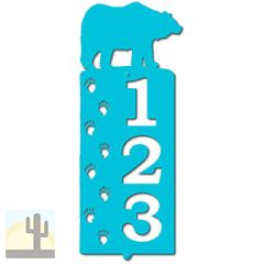 636023 - Bear Tracks Cut Outs Three Digit Address Number Plaque