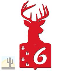 636121 - Deer Tracks Cut Outs One Digit Address Number Plaque