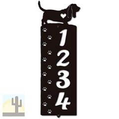 636144 - Basset Hound Cut Outs Four Digit Address Number Plaque