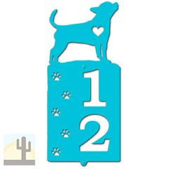 636172 - Chihuahua Cut Outs Two Digit Address Number Plaque