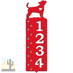 636174 - Chihuahua Cut Outs Four Digit Address Number Plaque