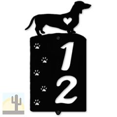 636182 - Dachshund Cut Outs Two Digit Address Number Plaque