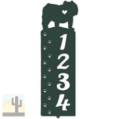 636204 - English Bulldog Cut Outs Four Digit Address Number Plaque