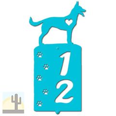 636222 - German Shepherd Cut Outs Two Digit Address Number Plaque