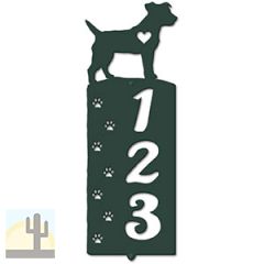 636253 - Jack Russell Cut Outs Three Digit Address Number Plaque