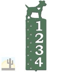 636254 - Jack Russell Cut Outs Four Digit Address Number Plaque