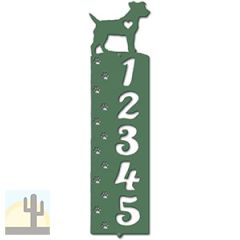 636255 - Jack Russell Cut Outs Five Digit Address Number Plaque