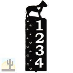 636274 - Pitbull Cut Outs Four Digit Address Number Plaque