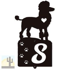 636291 - Poodle Cut Outs One Digit Address Number Plaque