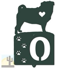 636301 - Pug Cut Outs One Digit Address Number Plaque