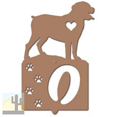 636311 - Rottweiler Cut Outs One Digit Address Number Plaque