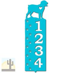 636314 - Rottweiler Cut Outs Four Digit Address Number Plaque