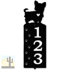 636323 - Yorkie Cut Outs Three Digit Address Number Plaque